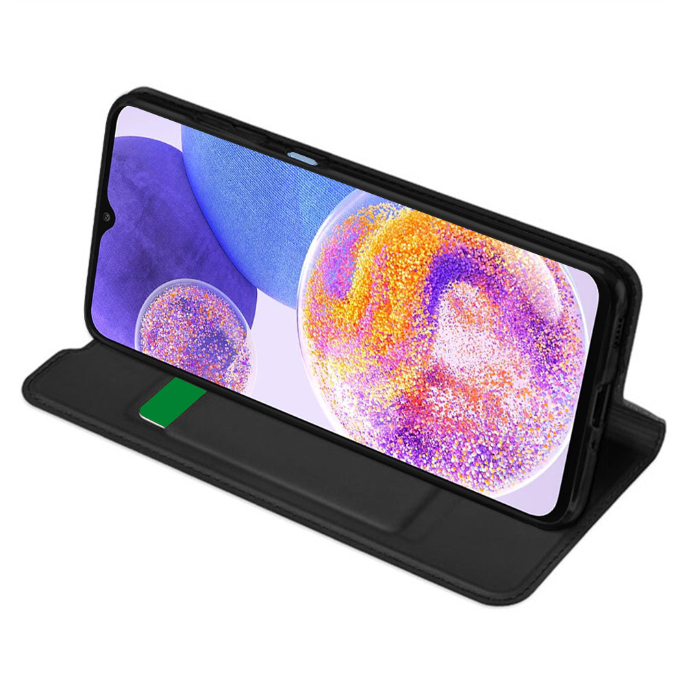 Custodia per Samsung Galaxy A23 5G A236 / A23 A235, Techsuit, Magskin Book, Nera