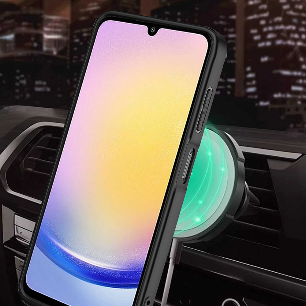 Custodia per Samsung Galaxy A25 A256, Techsuit, RuggedCam, Blu