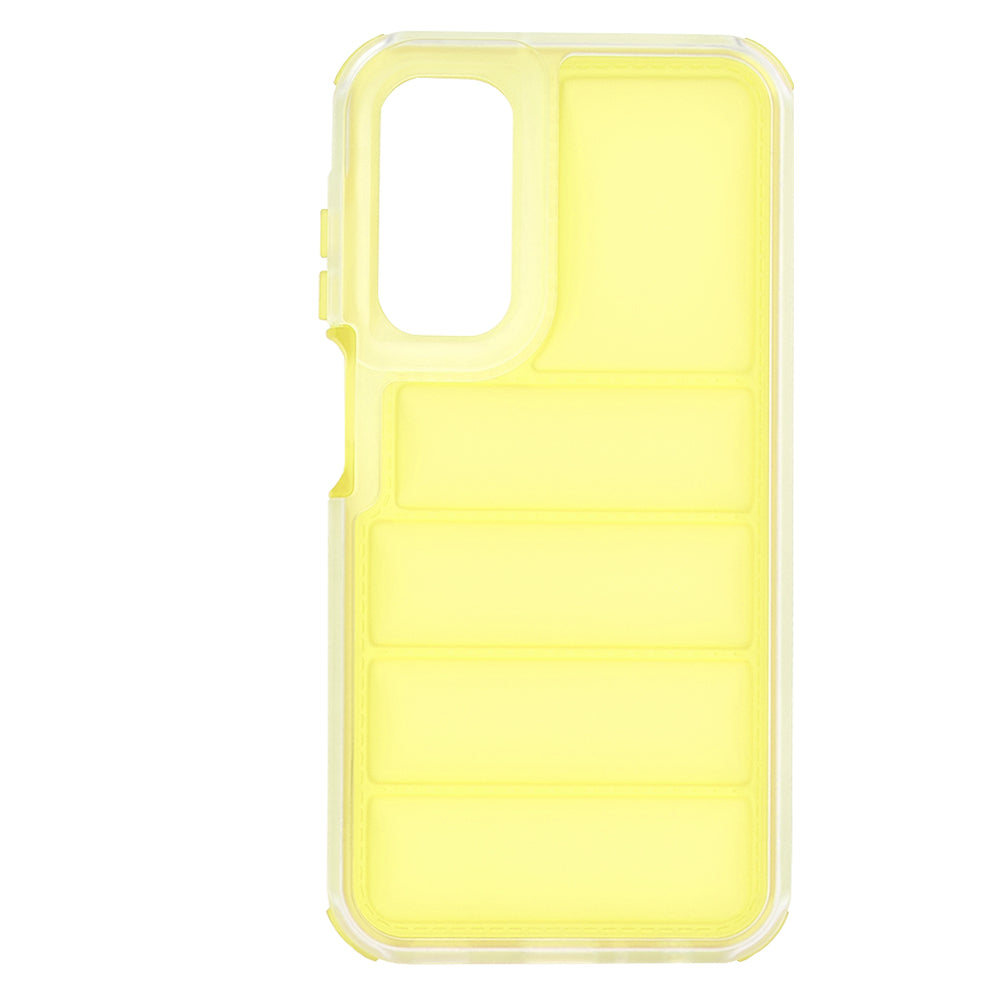 Custodia per Samsung Galaxy A25 A256, Techsuit, Wave Shield, Gialla