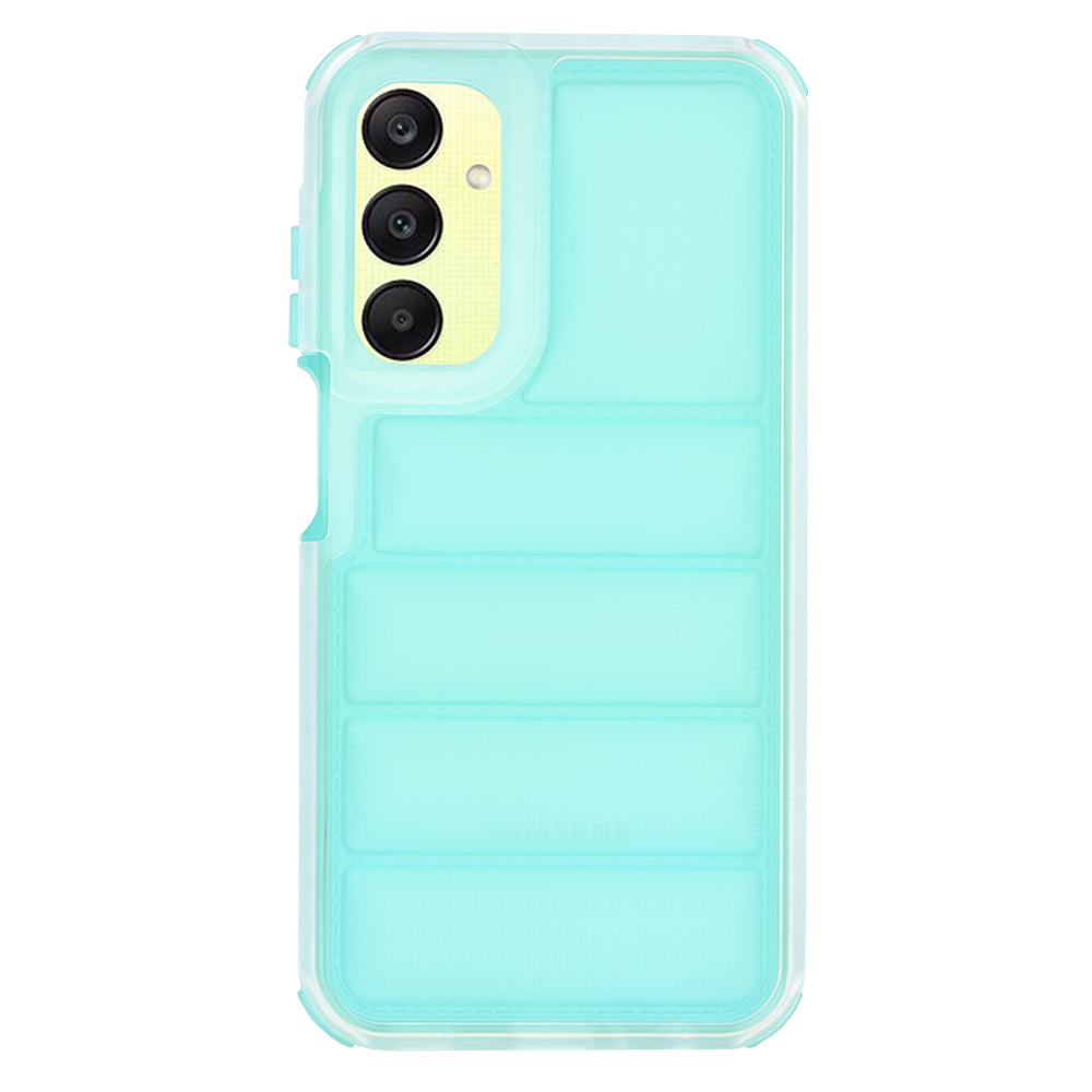 Custodia per Samsung Galaxy A25 A256, Techsuit, Wave Shield, Turchese