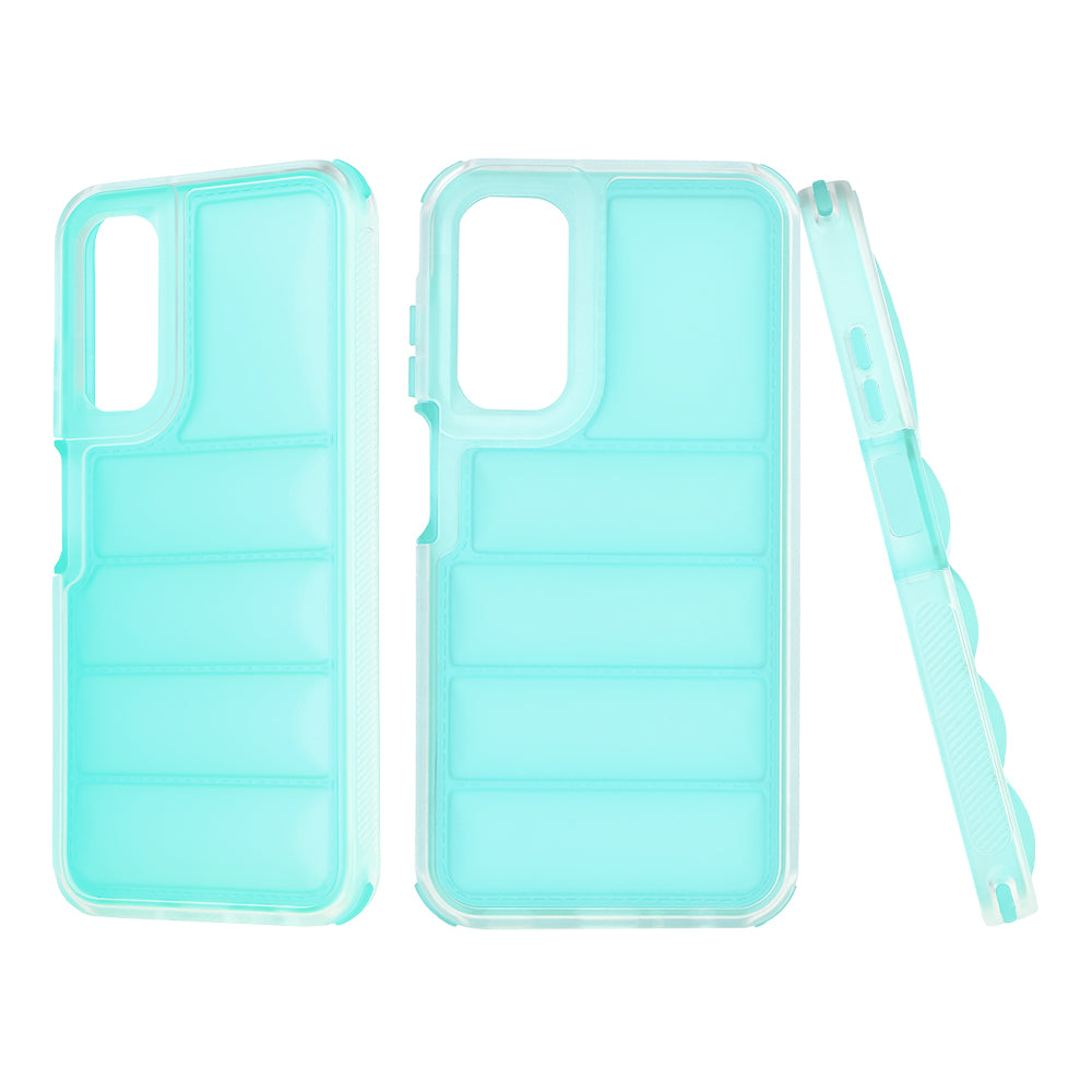 Custodia per Samsung Galaxy A25 A256, Techsuit, Wave Shield, Turchese