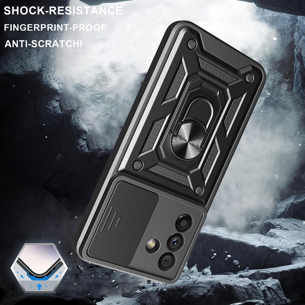 Custodia per Samsung Galaxy A26 A266, Techsuit, CamShield, Nera