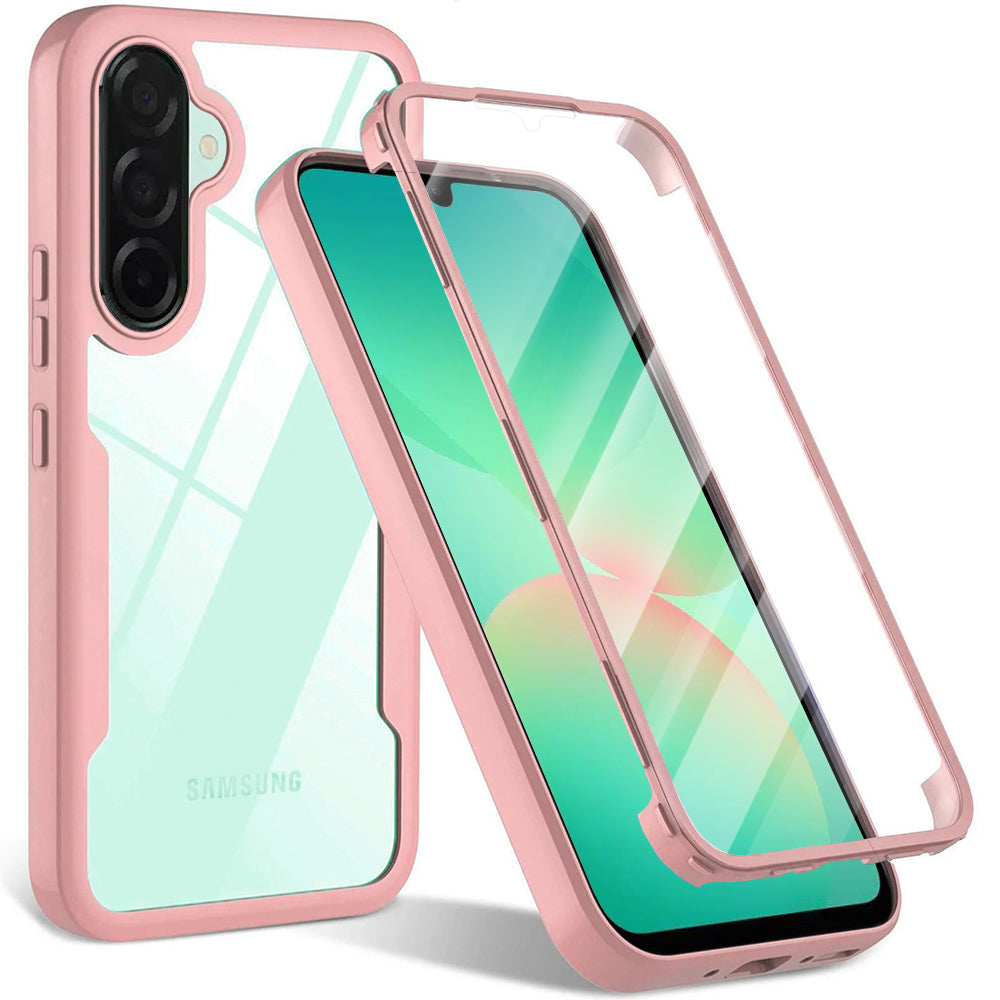 Custodia per Samsung Galaxy A26 A266, Techsuit, ColorVerse 360, Rosa