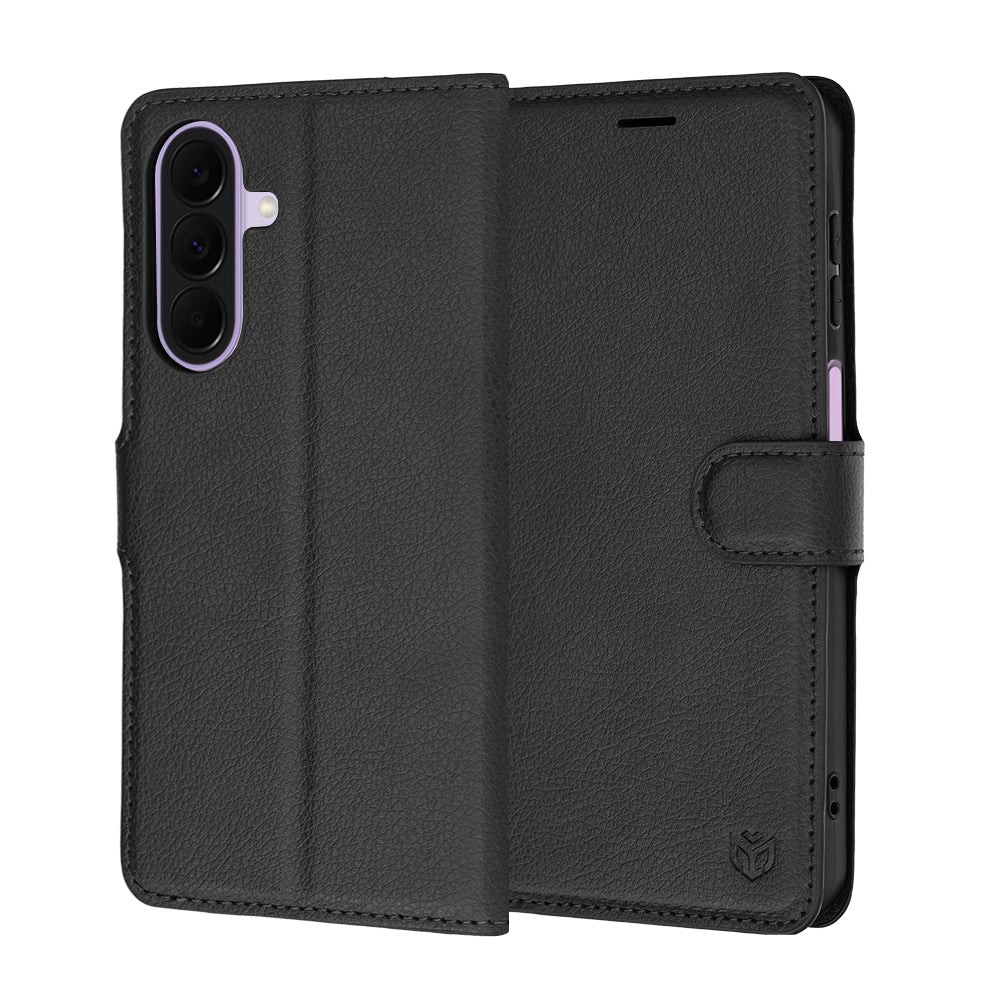 Custodia per Samsung Galaxy A27 5G, Techsuit, Leather Folio, Nera
