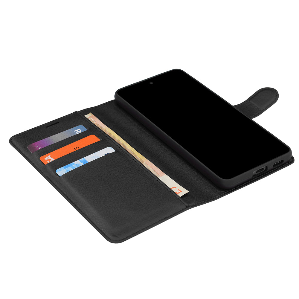 Custodia per Samsung Galaxy A27 5G, Techsuit, Leather Folio, Nera
