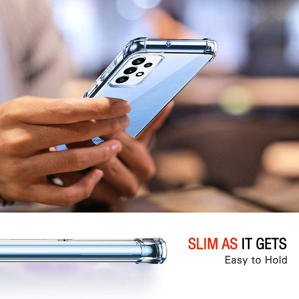 Custodia per Samsung Galaxy A32 A325, Techsuit, Shockproof Clear, Trasparente
