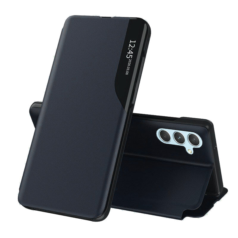 Custodia per Samsung Galaxy A34 A346, Techsuit, eFold, Blu Scuro