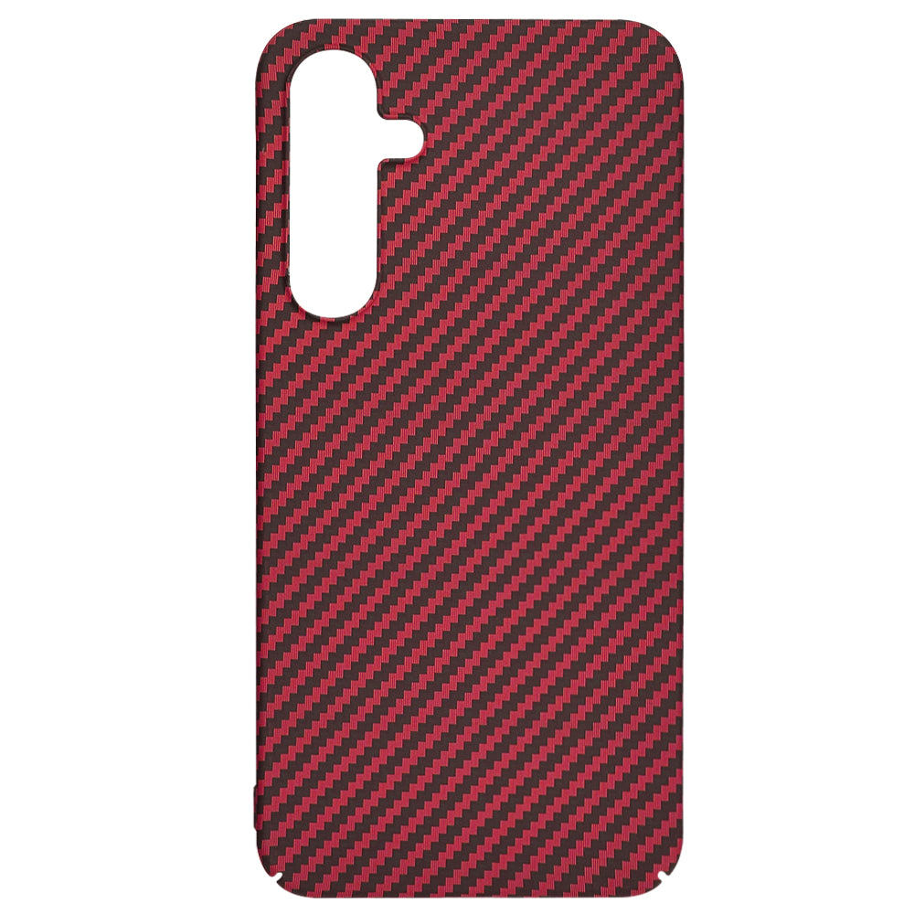 Custodia per Samsung Galaxy A35 5G A356, Techsuit, Carbonite FiberShell, Rossa