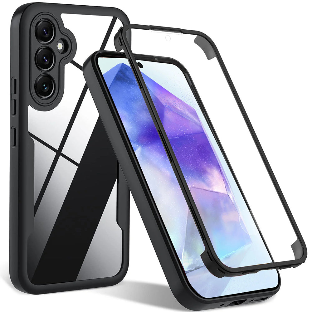Custodia per Samsung Galaxy A35 5G A356, Techsuit, ColorVerse 360, Nera