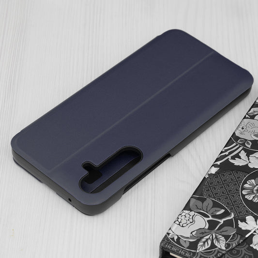 Custodia per Samsung Galaxy A35 5G A356, Techsuit, eFold, Blu Scuro