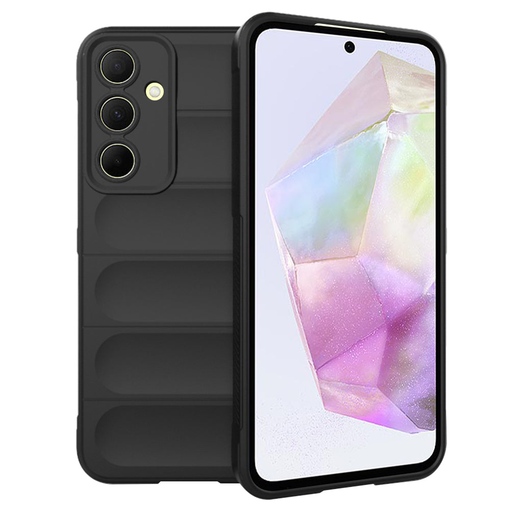 Custodia per Samsung Galaxy A35 5G A356, Techsuit, Magic Shield, Nera