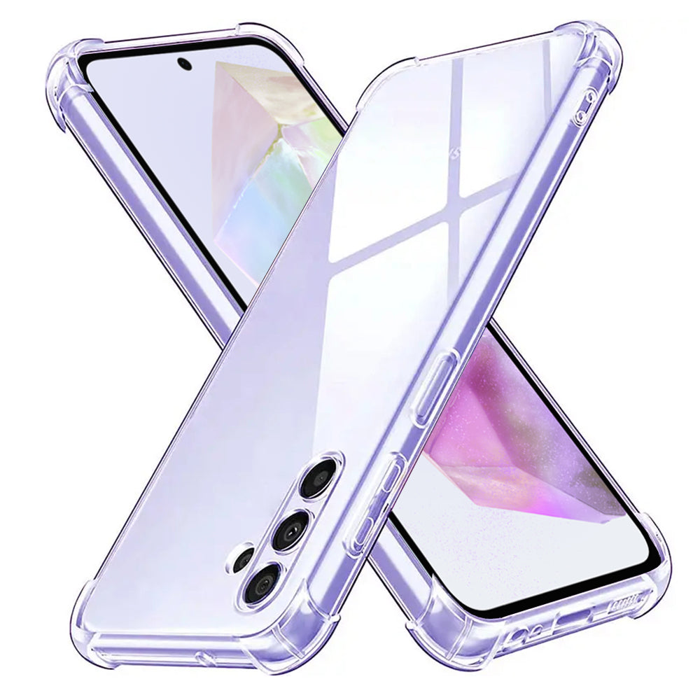 Custodia per Samsung Galaxy A35 5G A356, Techsuit, Shockproof Clear, Trasparente