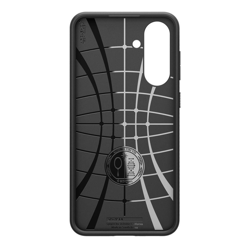 Custodia per Samsung Galaxy A36 A366, Spigen, Liquid Air, Nera Opaca ACS09199