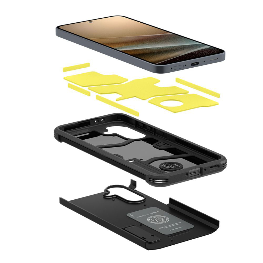 Custodia per Samsung Galaxy A36 A366, Spigen, Tough Armor, Nera