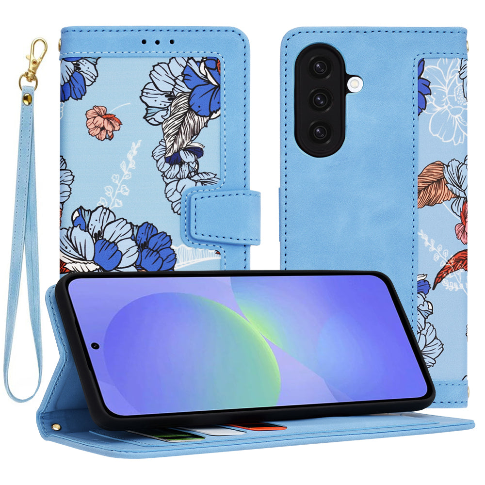 Custodia per Samsung Galaxy A36 A366, Techsuit, FlipCraft, Blu