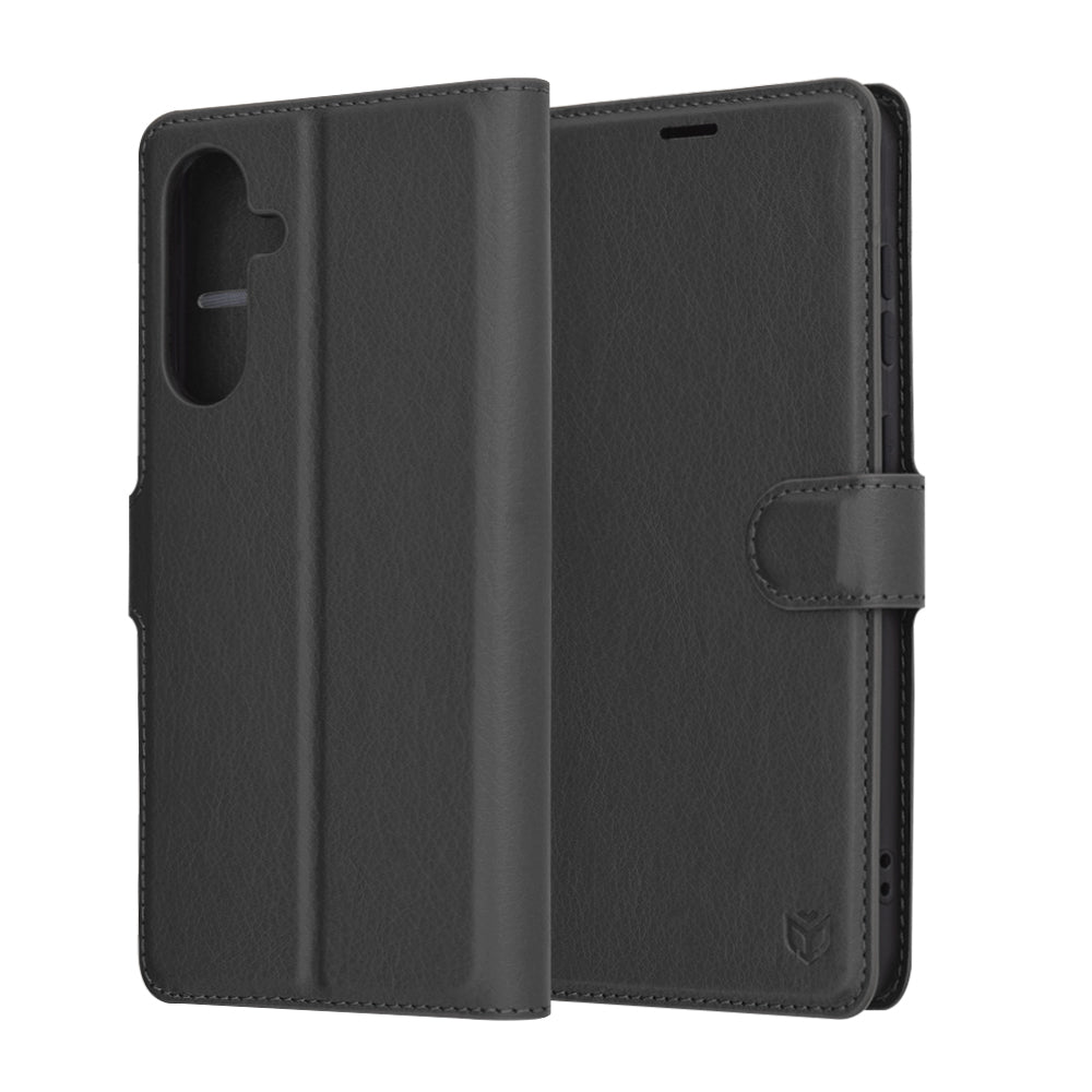 Custodia per Samsung Galaxy A36 A366, Techsuit, Leather Folio, Nera