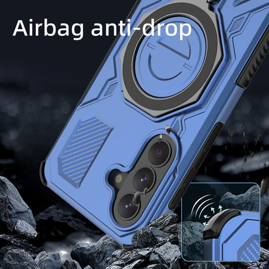 Custodia per Samsung Galaxy A37 5G, Techsuit, Carbon Shield Pro, Rosa