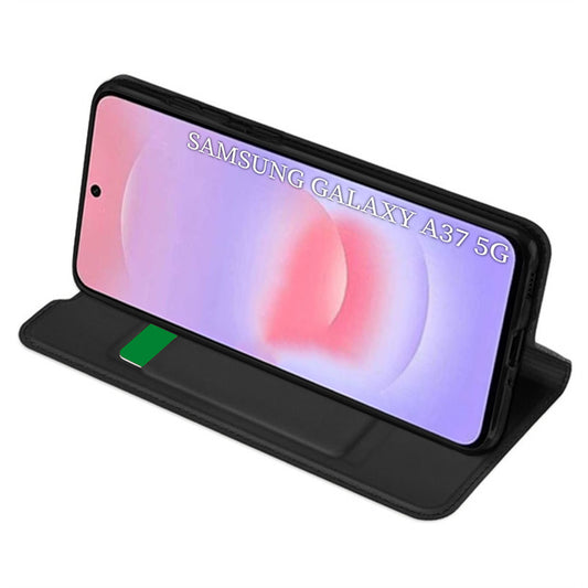 Custodia per Samsung Galaxy A37 5G, Techsuit, Magskin Book, Nera