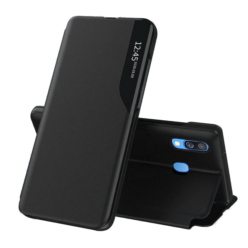 Custodia per Samsung Galaxy A40 A405, Techsuit, eFold, Nera