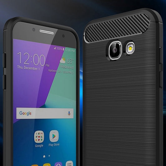 Custodia per Samsung Galaxy A5 (2017) A520, Techsuit, Carbonio, Nera