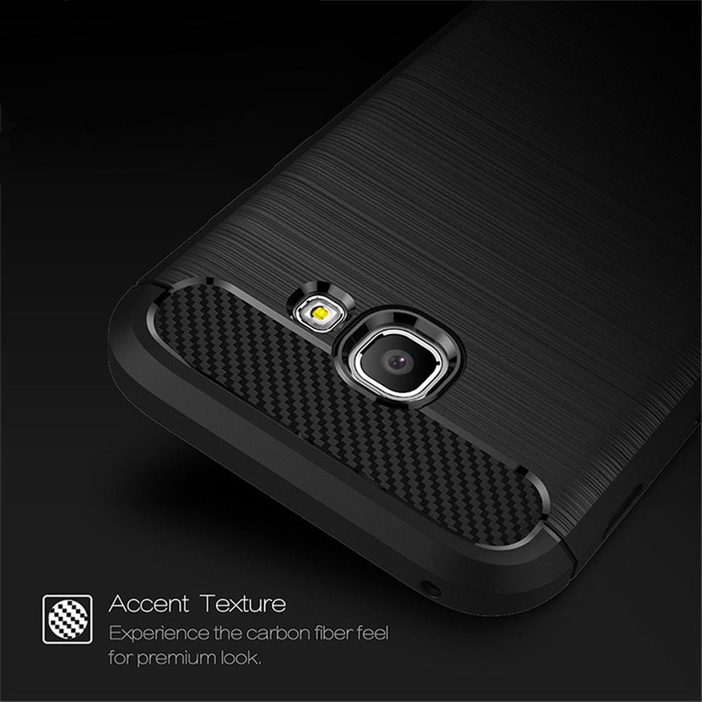 Custodia per Samsung Galaxy A5 (2017) A520, Techsuit, Carbonio, Nera