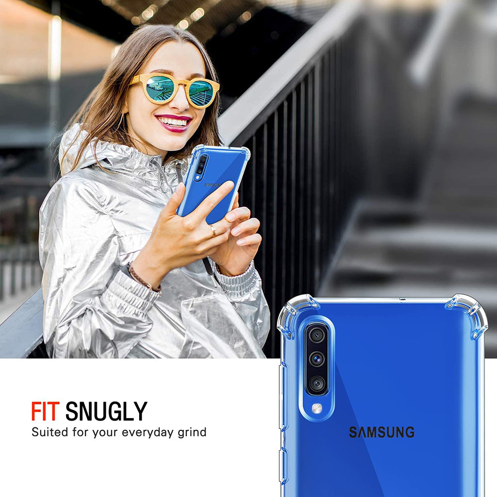 Custodia per Samsung Galaxy A50s A507 / A30s A307 / A50 A505, Techsuit, Shockproof Clear, Trasparente