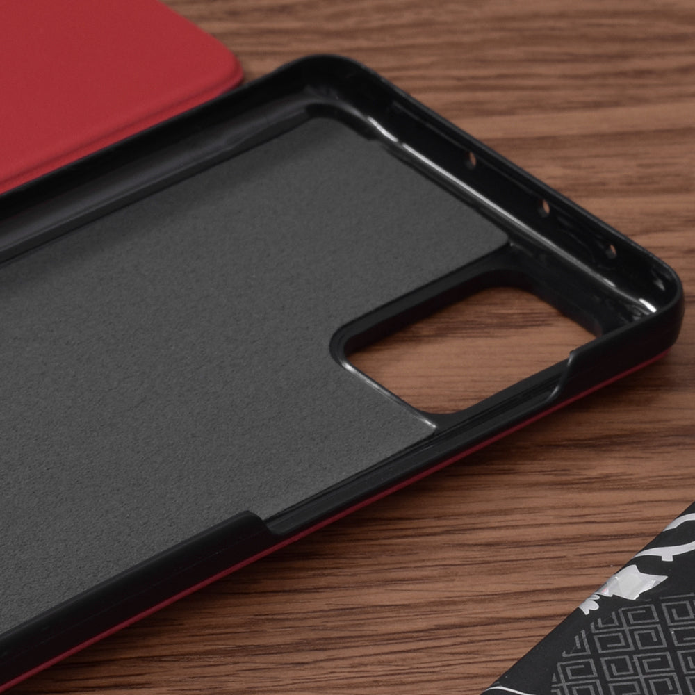 Custodia per Samsung Galaxy A51 A515, Techsuit, eFold, Rossa