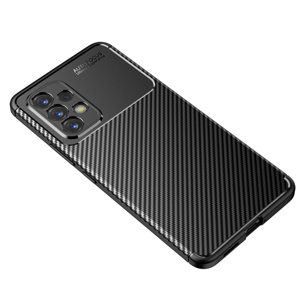 Custodia per Samsung Galaxy A53 5G A536, Techsuit, CarbonFiber, Nera