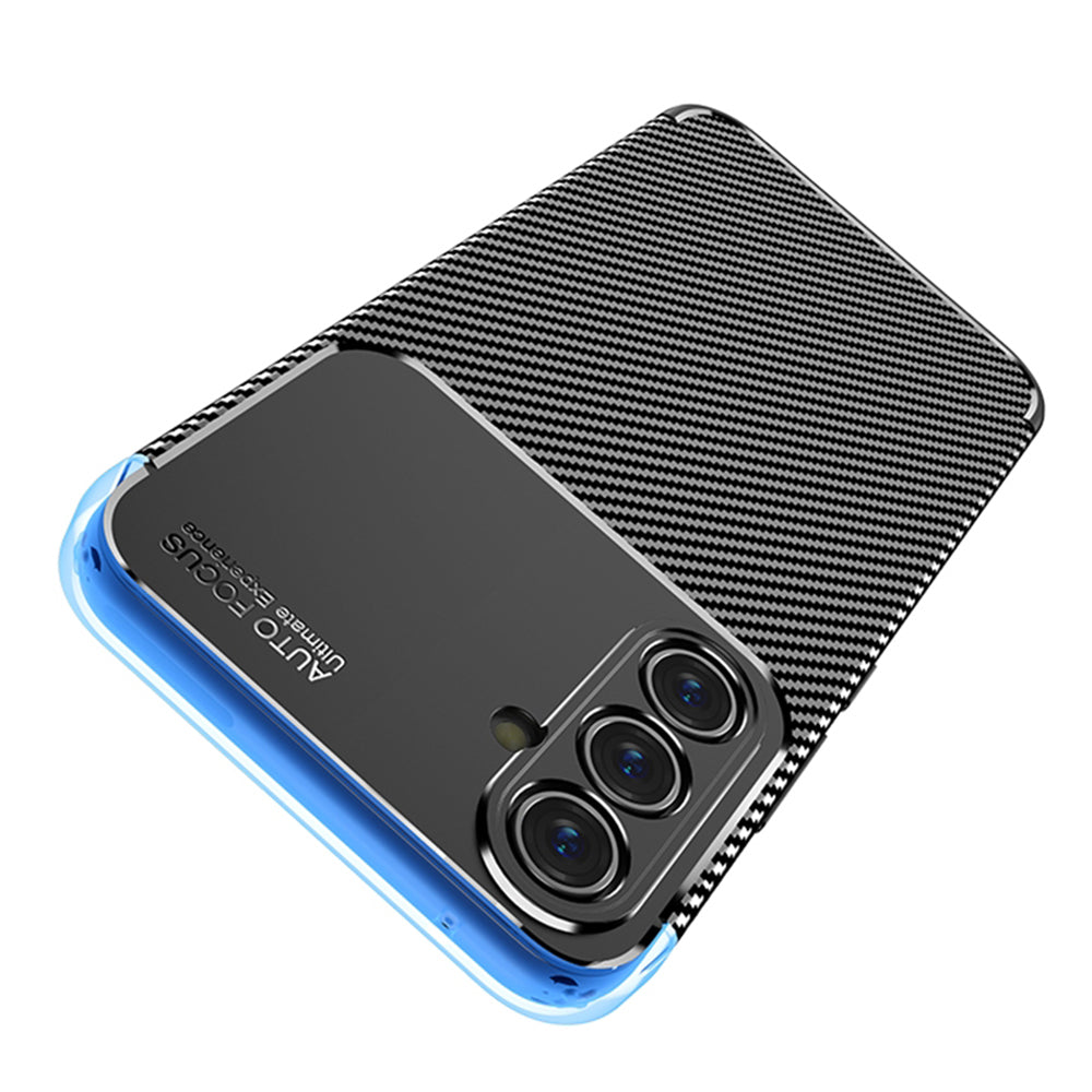 Custodia per Samsung Galaxy A54 A546, Techsuit, CarbonFiber, Nera