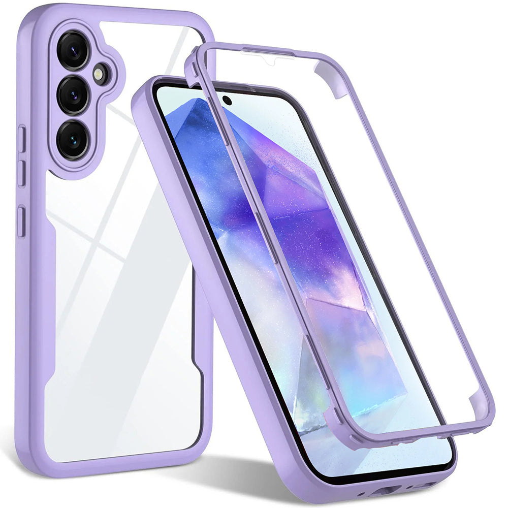 Custodia per Samsung Galaxy A54 A546, Techsuit, ColorVerse 360, Viola