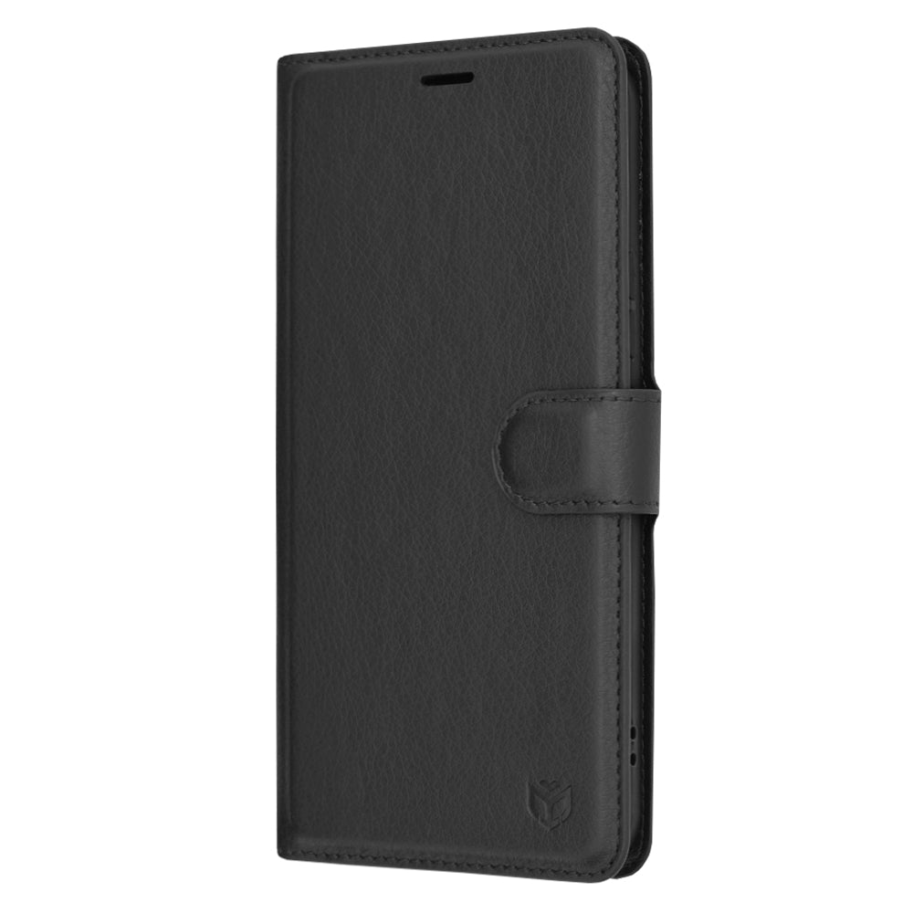 Custodia per Samsung Galaxy A54 A546, Techsuit, Leather Folio, Nera