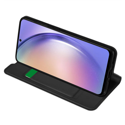 Custodia per Samsung Galaxy A54 A546, Techsuit, Magskin Book, Nera