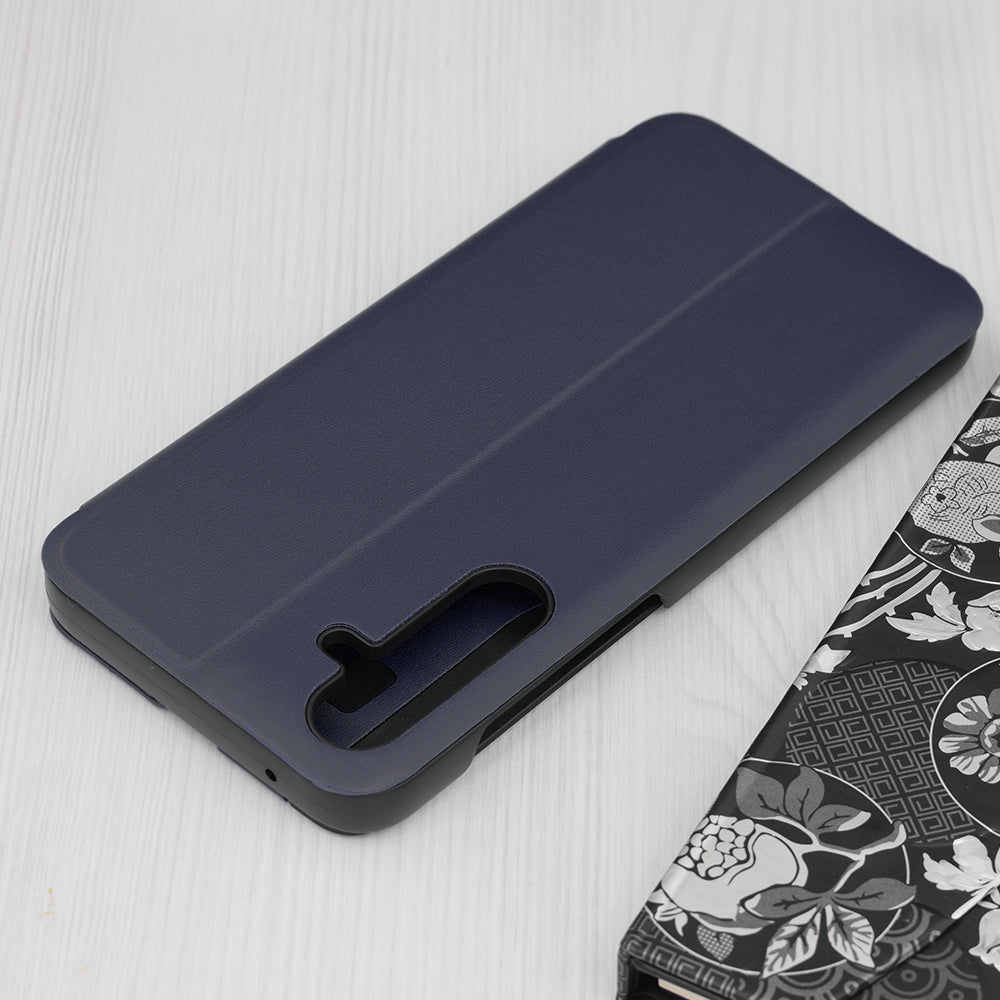 Custodia per Samsung Galaxy A55 5G A556, Techsuit, eFold, Blu Scuro