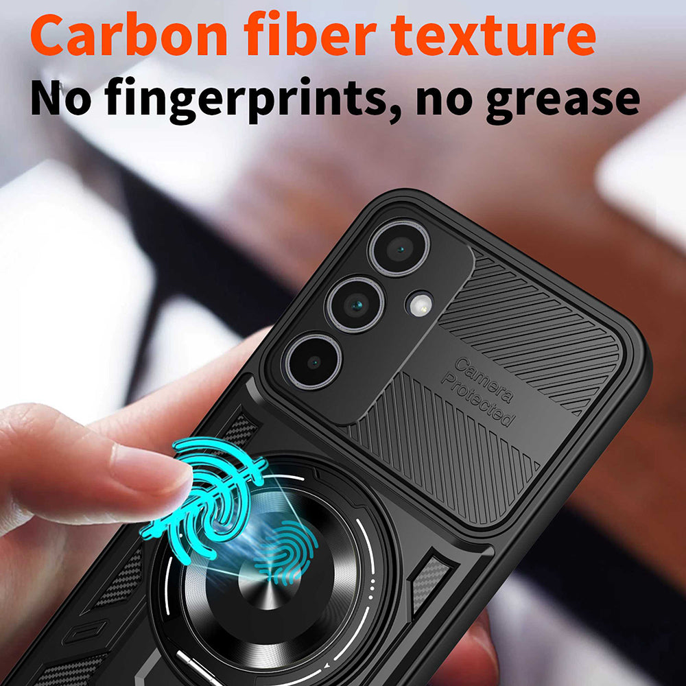 Custodia per Samsung Galaxy A55 5G A556, Techsuit, RuggedCam, Blu