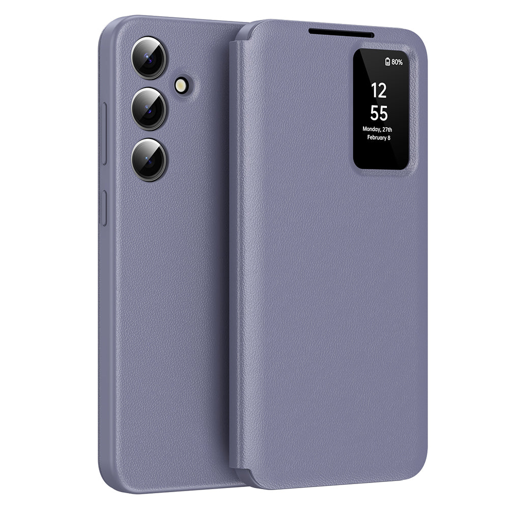 Custodia per Samsung Galaxy A55 5G A556, Techsuit, SmartView, Viola