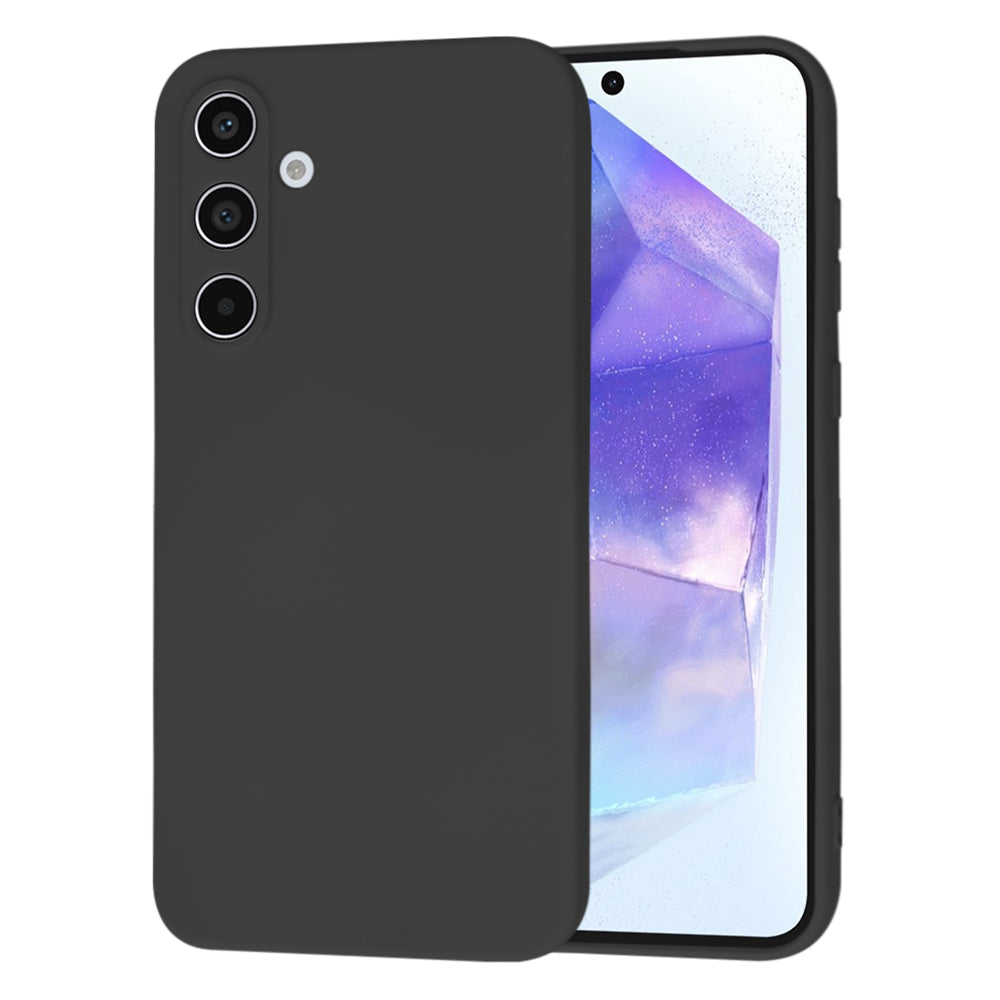 Custodia per Samsung Galaxy A55 5G A556, Techsuit, SoftFlex, Nera