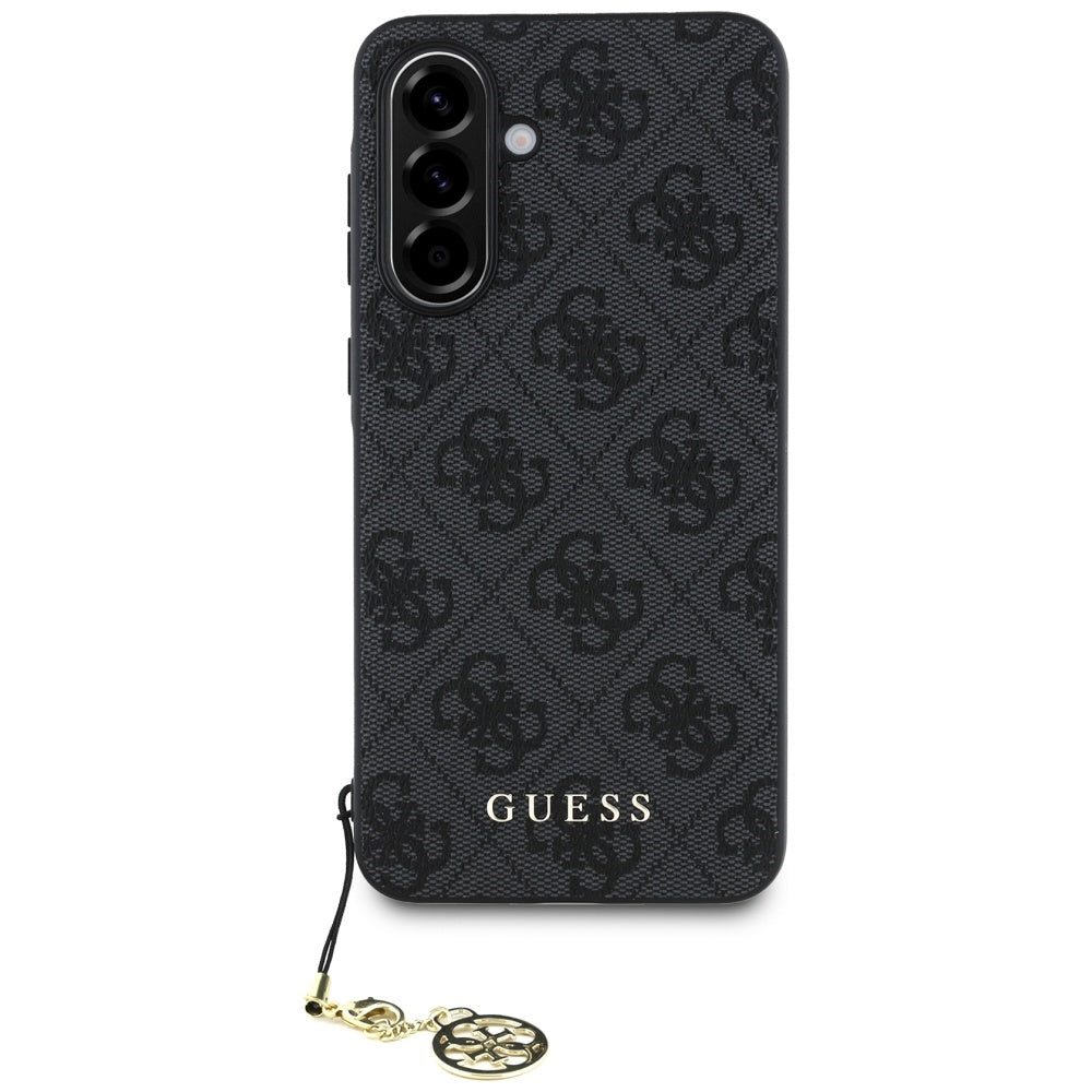 Custodia per Samsung Galaxy A56 A566, Guess, 4G Charm, Nera
