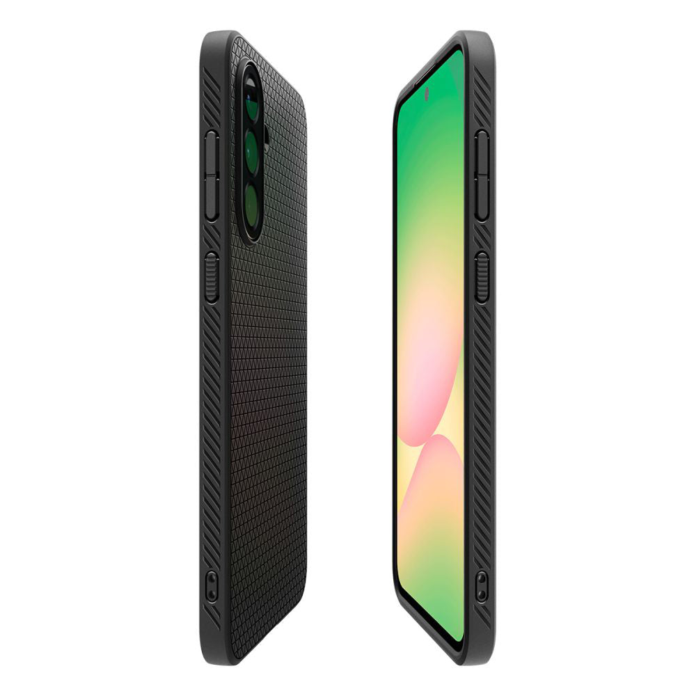 Custodia per Samsung Galaxy A56 A566, Spigen, Liquid Air, Nero Opaco ACS09291