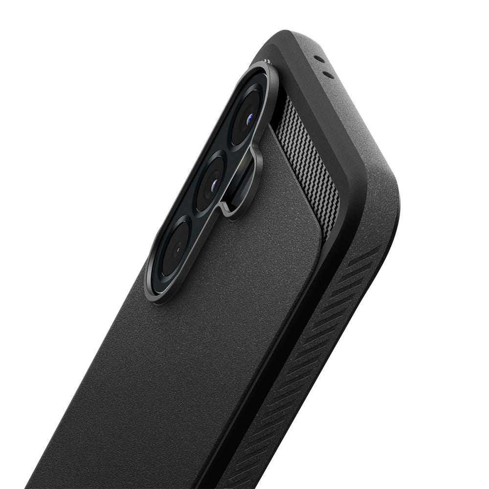 Custodia per Samsung Galaxy A56 A566, Spigen, Rugged Armor, Nera ACS09225