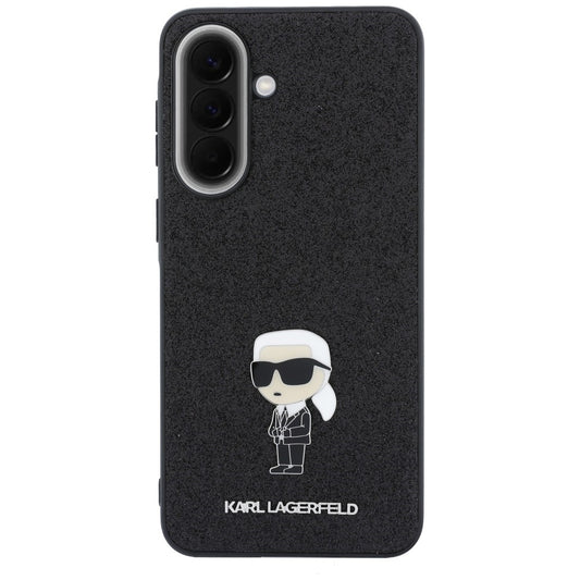 Custodia per Samsung Galaxy A57 5G, Karl Lagerfeld, Glitter Fixed Ikonik Karl, Nera