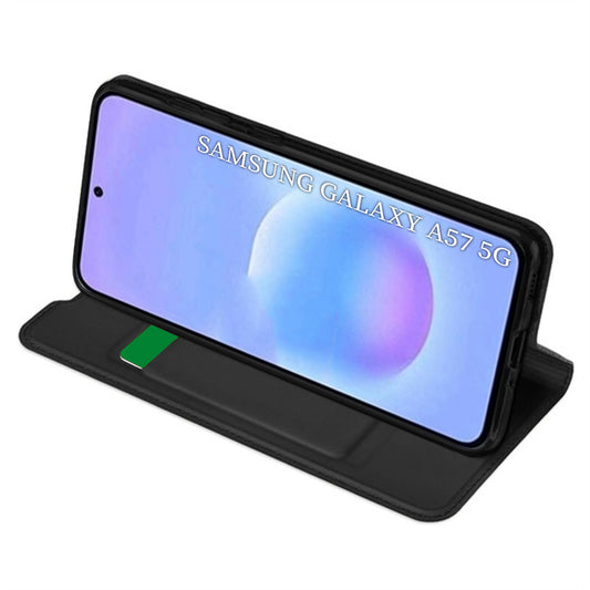 Custodia per Samsung Galaxy A57 5G, Techsuit, Magskin Book, Nera