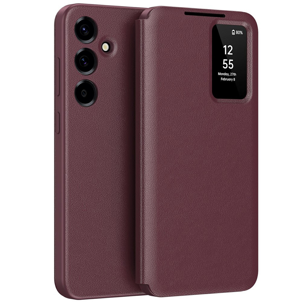 Custodia per Samsung Galaxy A57 5G, Techsuit, SmartView, Rossa