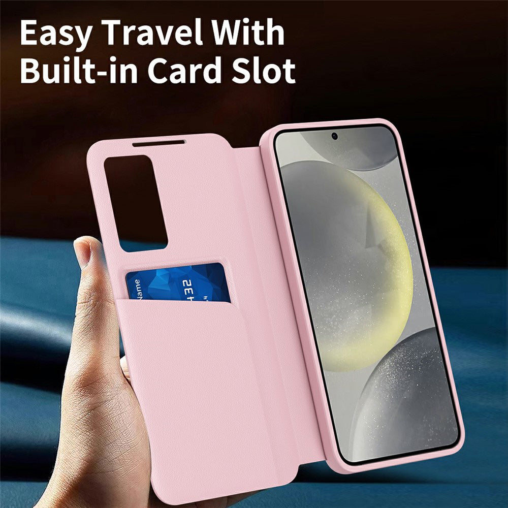 Custodia per Samsung Galaxy A57 5G, Techsuit, SmartView, Rosa