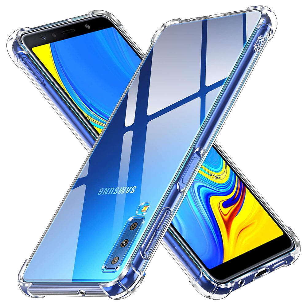 Custodia per Samsung Galaxy A7 (2018) A750, Techsuit, Shockproof Clear, Trasparente