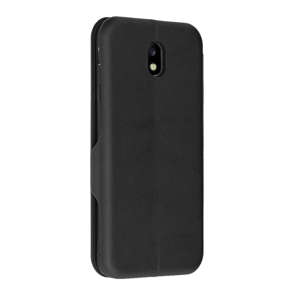 Custodia per Samsung Galaxy J7 (2017) J730, Techsuit, Safe Wallet Plus, Nera