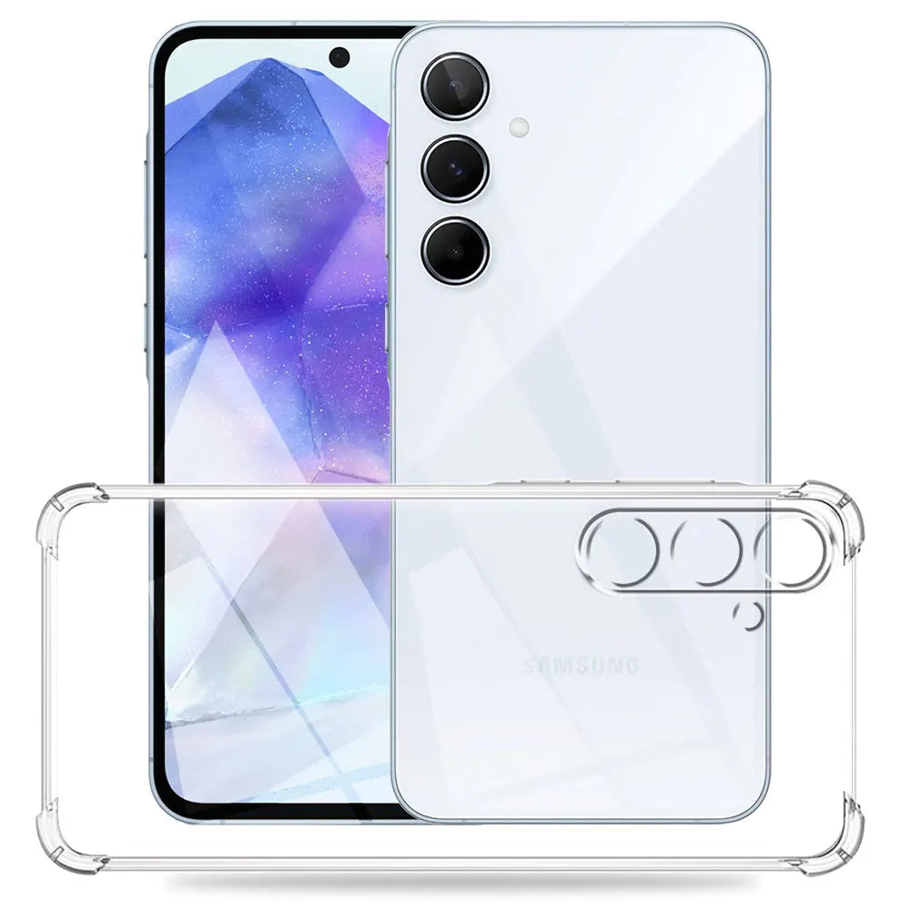 Custodia per Samsung Galaxy M15, Techsuit, Shockproof Clear, Trasparente