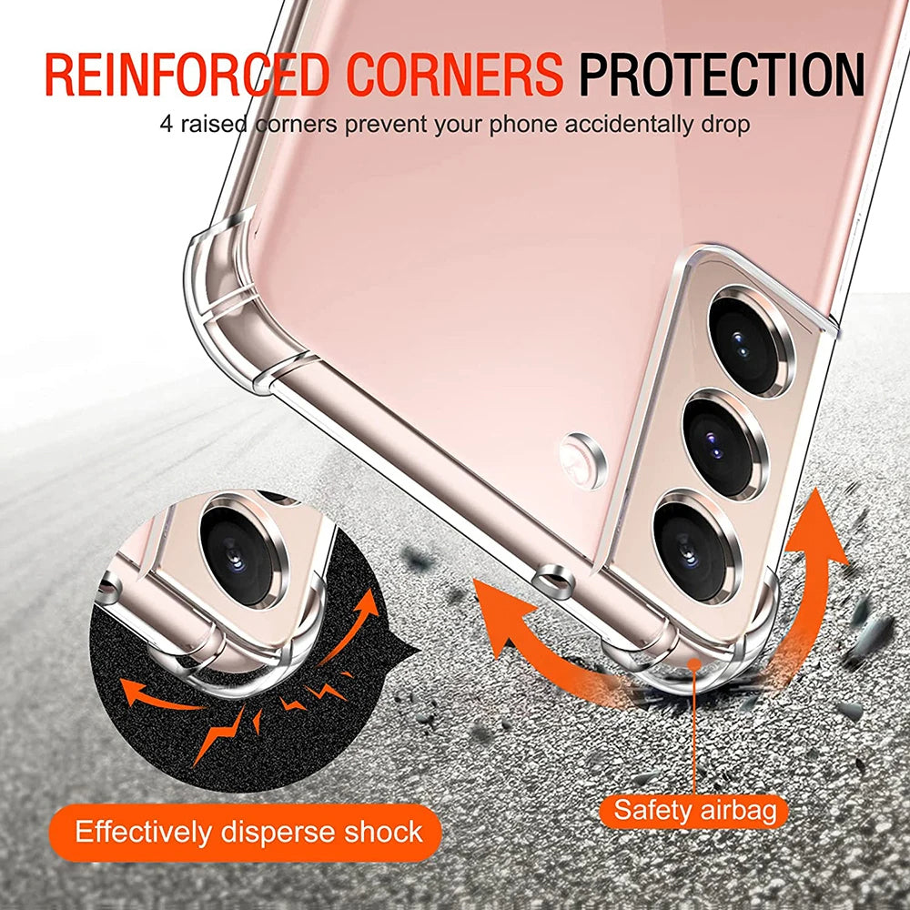 Custodia per Samsung Galaxy Note 10+ 5G N976 / Note 10+ N975, Techsuit, Shockproof Clear, Trasparente