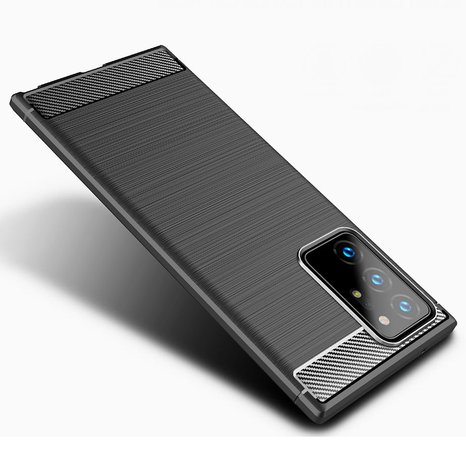 Custodia per Samsung Galaxy Note 20 Ultra 5G N986 / Note 20 Ultra N985, Techsuit, Carbonio, Nera