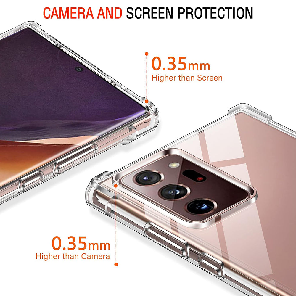 Custodia per Samsung Galaxy Note 20 Ultra 5G N986 / Note 20 Ultra N985, Techsuit, Shockproof Clear, Trasparente