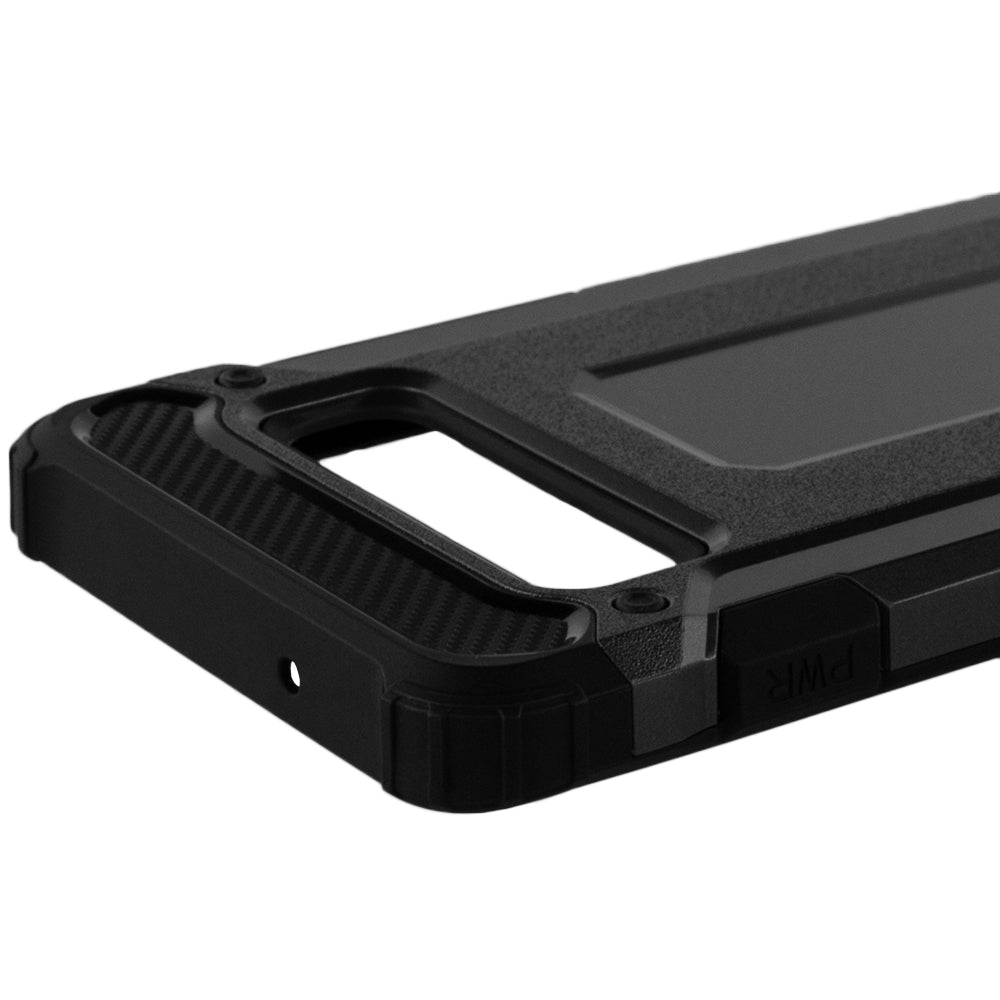 Custodia per Samsung Galaxy S10 G973, Techsuit, Hybrid Armor, Nera